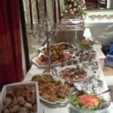 Buffettisch mit einigen Appetizern